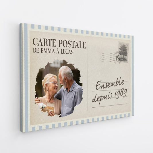 7567CFR2 toile personnalisee couple quelle chance avons nous 7567ccvzg