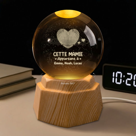 7616LFR1 veilleuse boule de cristal 3d personnalisee papy mamie appartient a 7616l8pza_eada4666 79e6 4803 a23f 5886323f9629