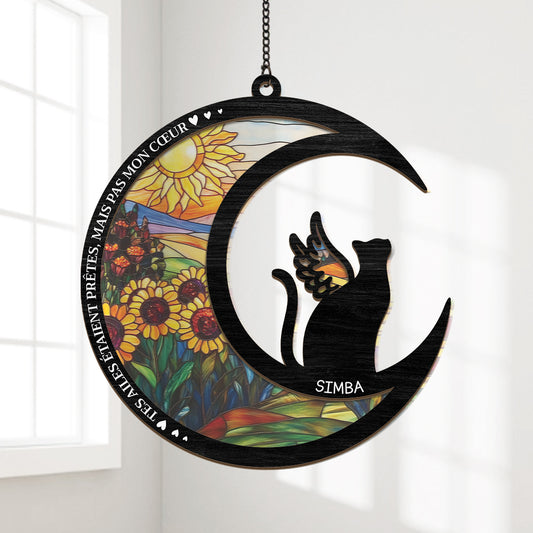7677UFR1 attrape soleil personnalise en acrylique commemoratif ailes de mon chatchien 7677uspni
