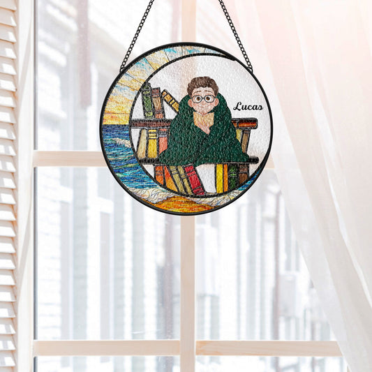 7766UFR2 attrape soleil personnalise en verre pour femmehomme cadeau amoureux des livres 7766u6pca