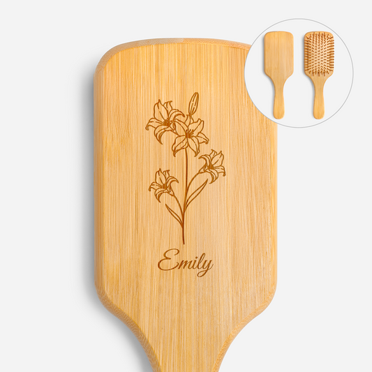 7781AFR1 brosse a cheveux personnalisee en bambou gravee pour femme une jolie fleur 7781aq8f5a_ad67b673 53e7 44b4 b4e5 469a11715350