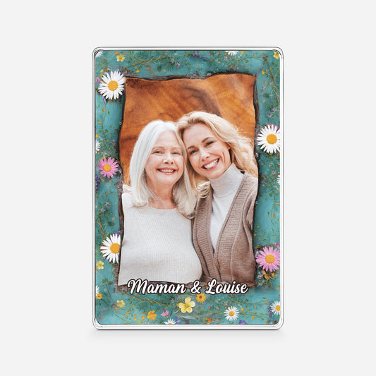 7796RFR1 effet dimpression 3d photo de maman papa plaque en acrylique rectangulaire personnalisee 7796r3qaa