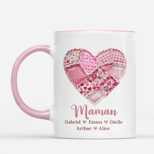 7809MFR2 mug personnalise amour patchwork de mamie maman 7809m8fca