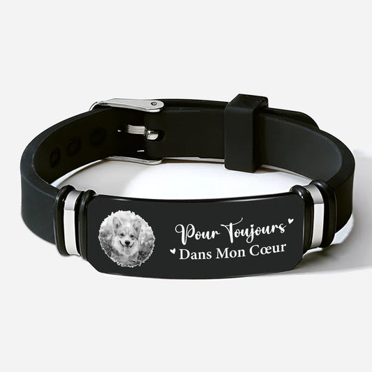 7853jFR1 chien chat toujours avec toi bracelet photo personnalise 7853j3qcc