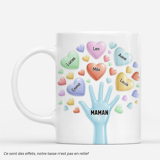 7871MFR1 effet dimpression 3d mug personnalise famille les coeurs de maman papa 7871mtvwa_2