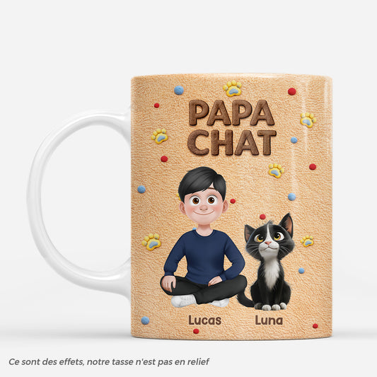 7878MFR1 effet dimpression 3d mug personnalise chat maman chat avec patte 7878mtpzd_2d09e006 cae1 4701 a488 db6a9c40b3a2