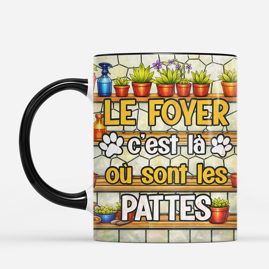 7893MFR2 effet dimpression 3d mug personnalise chat le foyer c_est la ou est la patte 7893mcfad_30b96bf4 70ef 44f6 9bb9 d4c3969a8092
