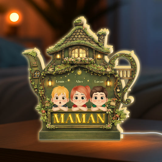 7898LFR1 lightbox personnalisable avec theiere cadeau maman et papa 7898ltpna