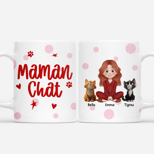 7899MFR1 mug personnalise chat maman chat avec amour 7899m3fad