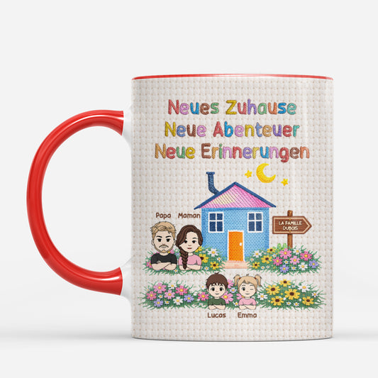 7918MFR2 effet dimpression 3d mug personnalise famille nouvelle maison de maman papa 7918msyni