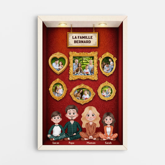 7962CFR1 toile personnalisee famille photo notre musee 7962c6vwi