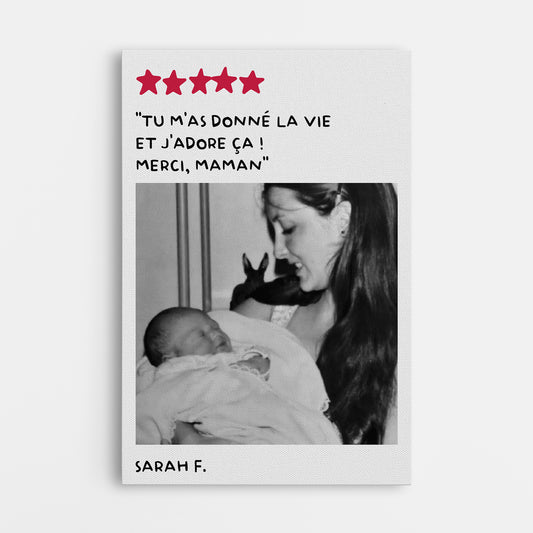 7969CFR1 toile photo personnalisee maman tu m_as donne la vie 7969ccpwa