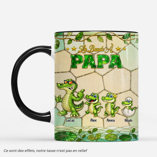 7992MFR1 mug personnalise papa maman la bande de papa crocodile 7992msp1a