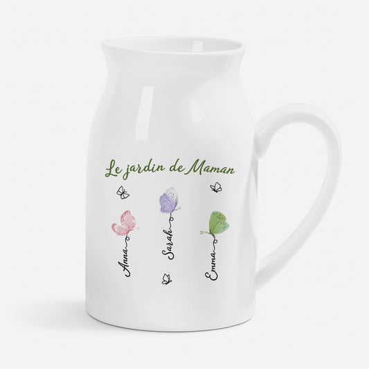 8144OFR1 vase personnalise mamie maman le jardin de mamie papillon 8144o3pwa
