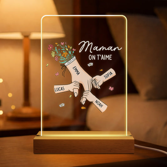 8227LFR1 veilleuse personnalisee prenom_ mamie maman main dans la main 8227l6paa