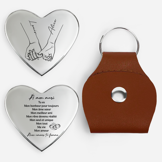 8265AFR1 calin de poche coeur personnalise_ pour couple a mon mari cadeau 8265ajsfng