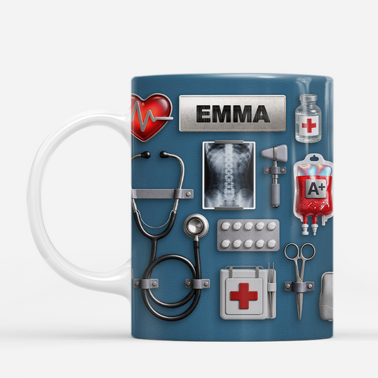 8364MFR2 effet dimpression 3d mug personnalise cadeau pour un docteur 8364m6fwa