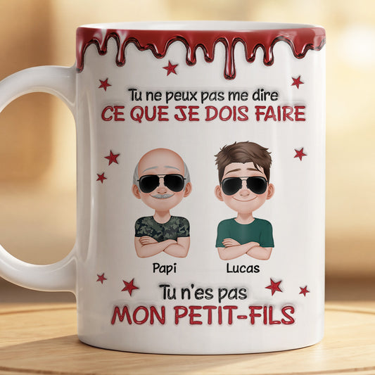 8415MFR2 effet dimpression 3d mug personnalise papa papy humour pas me dire quoi faire 8415mnlab