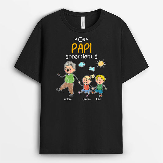 8489AFR1 t shirt personnalise famille humour la bande a papy papa mamie maman 8489a8d5b