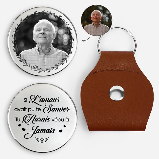 8522AFR1 calin de poche personnalise photo commemorative amour avait pu sauver maman papa 8522ajcewb