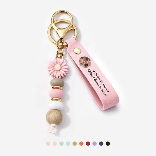 8540MFR1 porte cles personnalise marguerite en perles avec photo couple mon amour te suivra 8540mjsvcg_1
