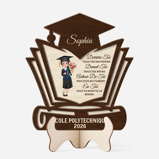 8637QFR1 plaque bois personnalisee tous tes reves cadeau remise de diplome femme homme 8637q6pma