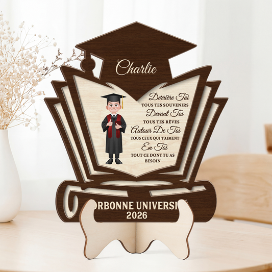 8637QFR2 plaque bois personnalisee tous tes reves cadeau remise de diplome femme homme 8637q6pma