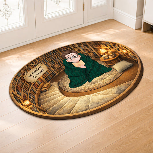 8679AFR2 effet dimpression 3d paillasson forme originale personnalise cadeau fan de livre femmehomme 8679adcqna