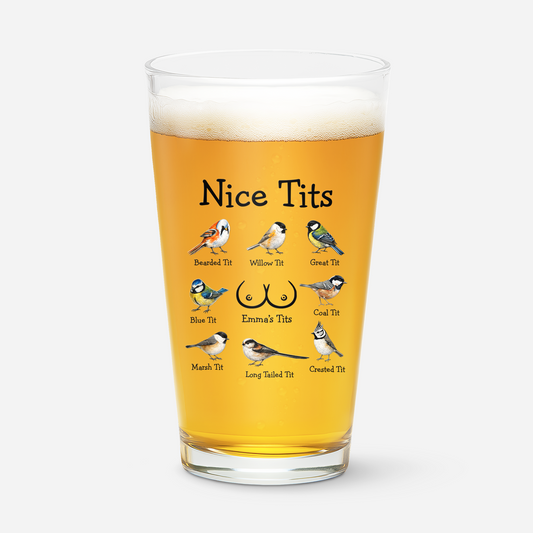 8798IFR1 verre de biere personnalise_ couple humour jolies mesanges de ma femme 8798inhwg