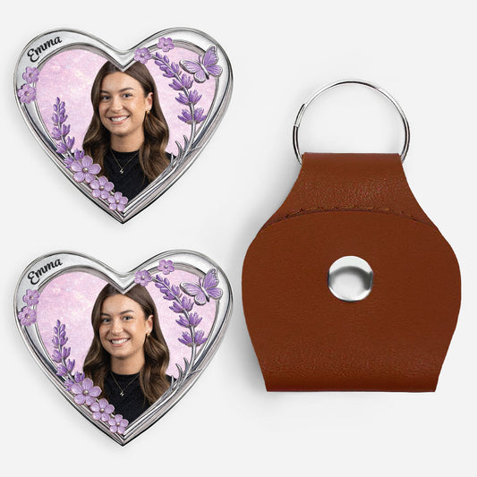 8803AFR1 calin de poche coeur_ personnalise petit cadeau pour femme avec fleur 8803aj8fla