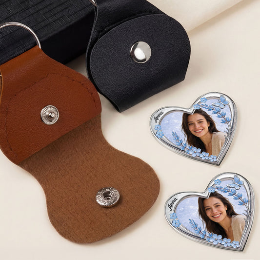 8803AFR2 calin de poche coeur_ personnalise petit cadeau pour femme avec fleur 8803aj8fla