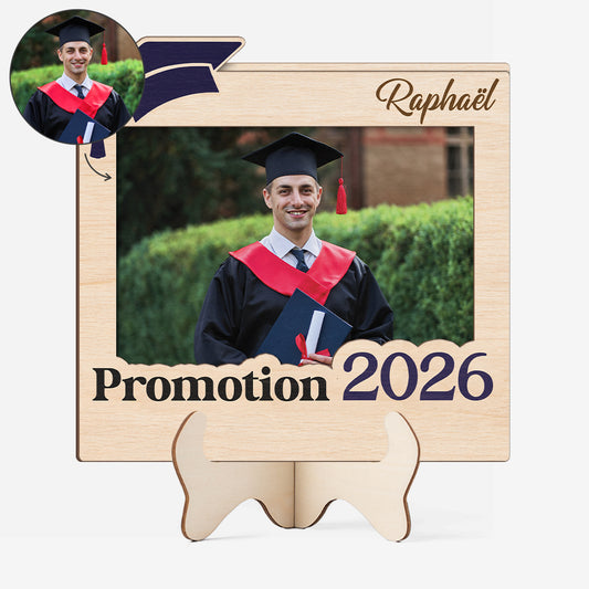 8983QFR1 plaque en bois personnalisable avec photo cadeau pour diplome universitaire_ 8983qadcs