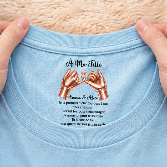 9067AFR2 tee shirt personnalise meilleure amie et soeur avec texte a l_interieur du col blanc je te promets 9067aa6epa