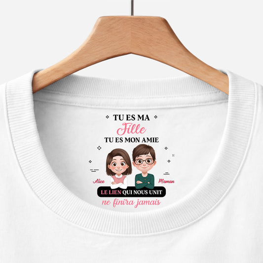 9068AFR1 tee shirt personnalise texte a l_interieur du col blanc tu es ma fillefilssoeurfrere 9068aa6fsa