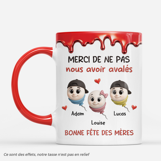 9185MFR1 effet dimpression 3d bonne fete des meres des peres mug personnalise cadeau maman et papa 9185mtfna