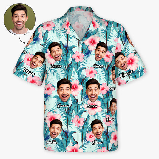 9241AFR1 chemise hawaienne personnalisee photo cadeau humour pour homme et femme 9241aa6dwa
