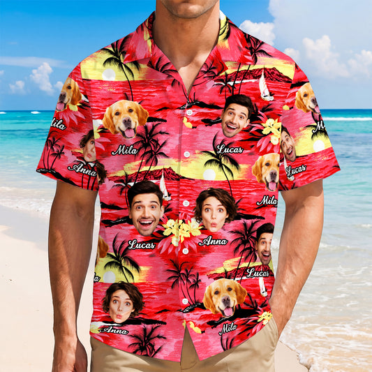 9241AFR2 chemise hawaienne personnalisee photo cadeau humour pour homme et femme 9241aa6dwa