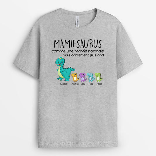 0009A010AFR2 cadeau Personalisable T shirt dinosaures mamie maman_e6a980dc a46c 4ad1 936f a5f10341021e