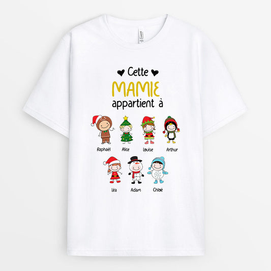0026A010AFR1 present Personalisable T shirt enfants mamie Noel_27767903 1b92 44f8 8ccf b4135e623dd7