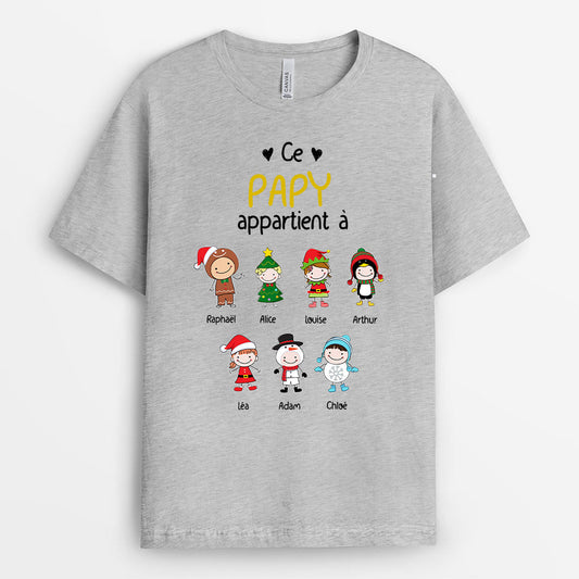 0026A010BFR2 present Personnalise T shirt enfants papi Noel_dd5ec027 958c 4119 8899 dbe5aa389ba5