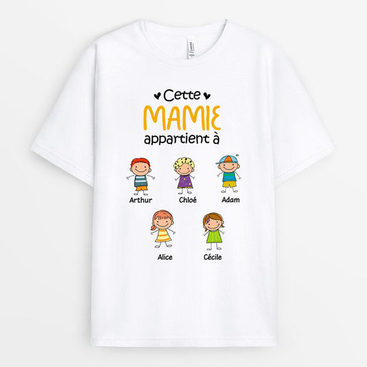 0027A040AFR2 present Personalisable T shirt enfants mamie_e70f878d 39ee 4a5d a124 39336a305677