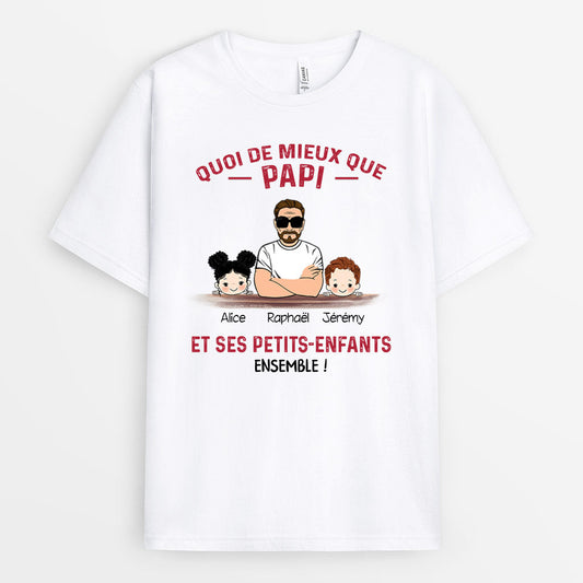 0128AFR2 present Personnalise T shirt enfants papi papa_8f270ada 58a8 4bd2 903a 831d8f5266fc