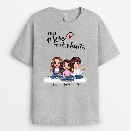 0164AFR1 present Personnalise T shirt famille mere fille fils_8013a22a e1bc 43d0 b95d e3c464664d59