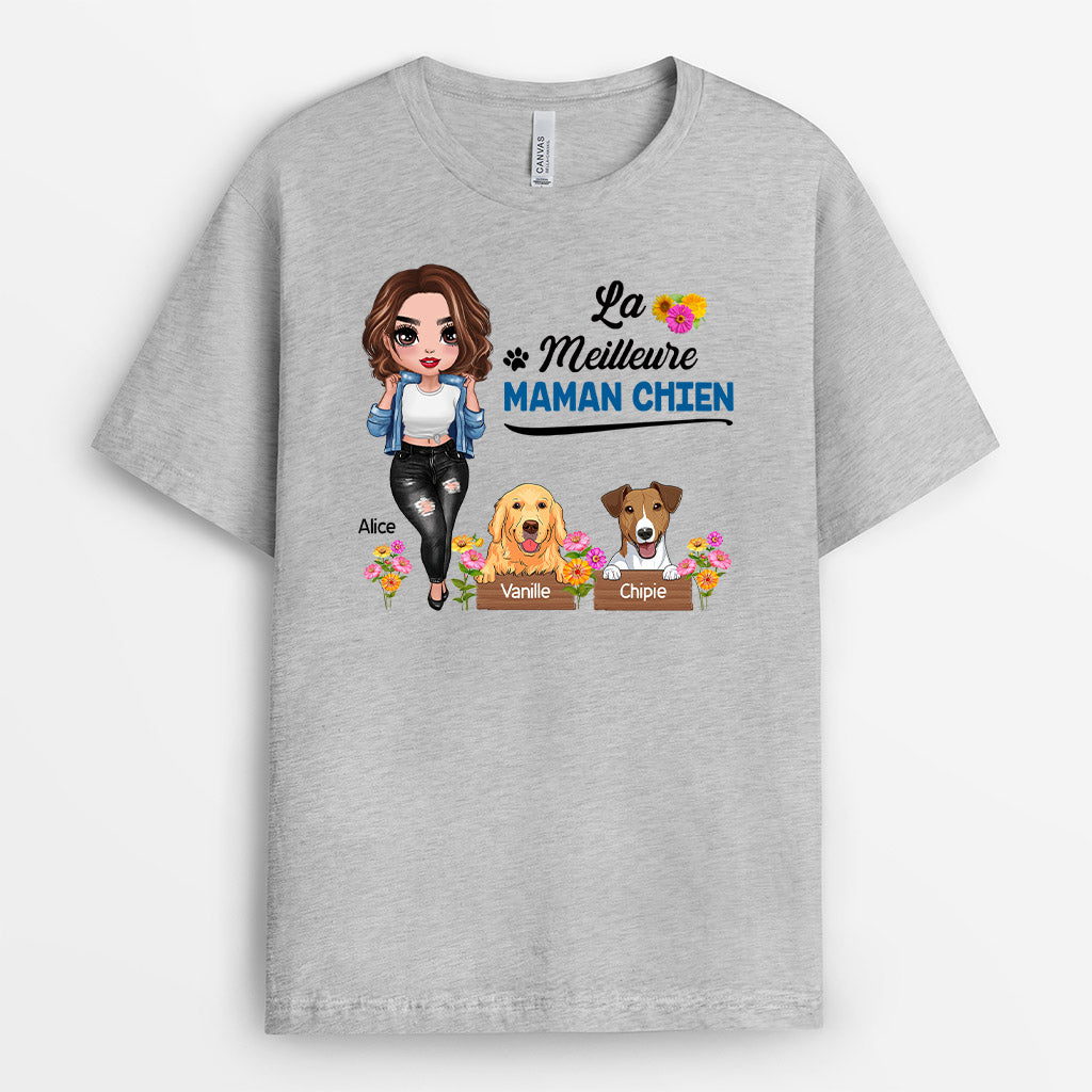 0220A140CFR2 present Personnalise T shirt chiens maman_35187dfb e05c 41b8 90cb ebb851d584bf