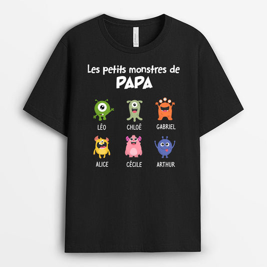 0308A268BFR2 present personnalisable T shirt monstres papa papi_6815a930 1eb7 4a2a b70b 488c60d9be1f