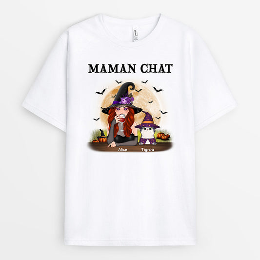 0436A280DFR1 Cadeau Personnalise T shirt Maman Chat Halloween_51ad3299 ab52 4b34 b5f4 80dd4335d0b3