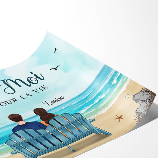 0482S535GFR2 Cadeau Personnalise Poster Personnes Couples Plage_4feca9f9 57cc 4c94 b01e 7826e2faec62