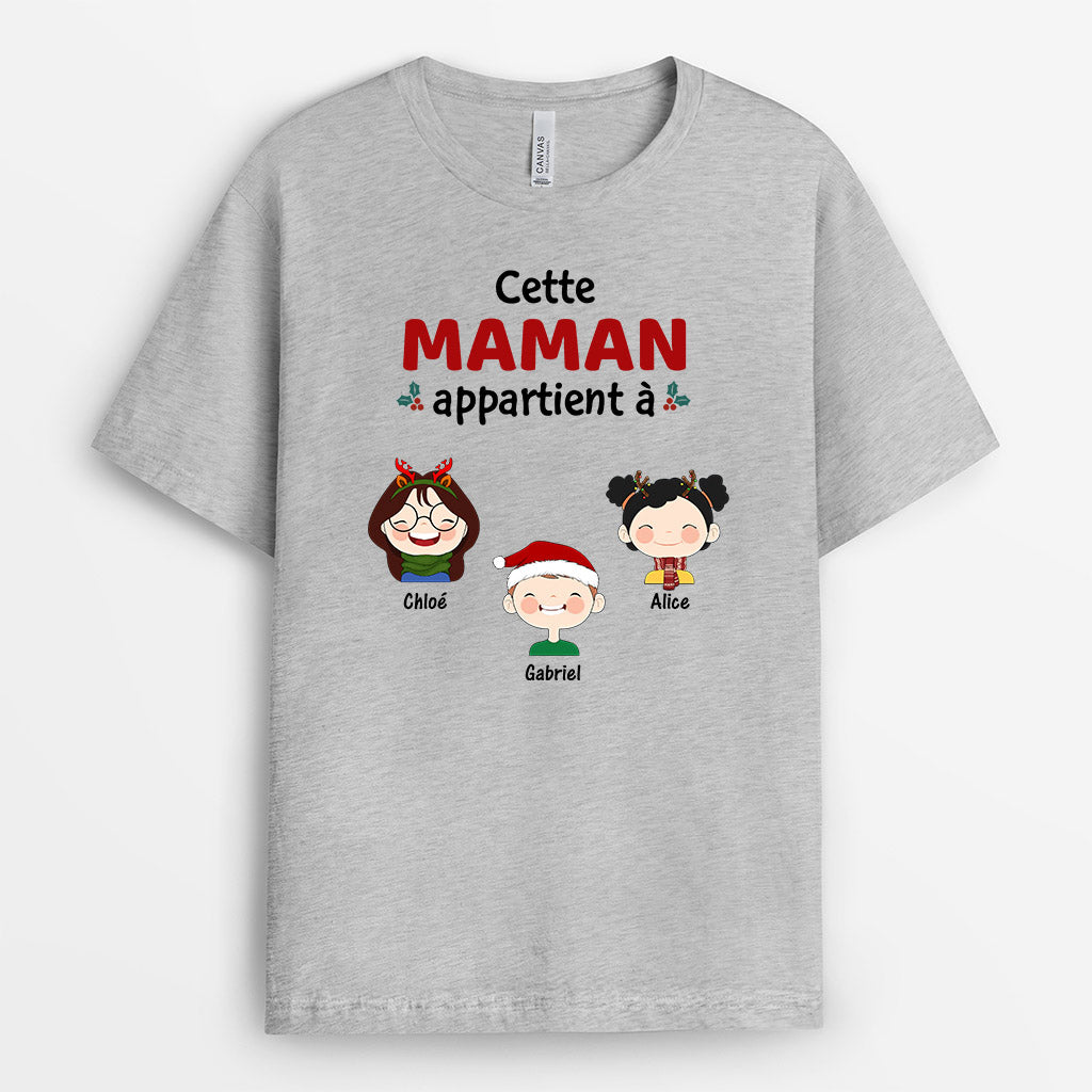 0494AFR2 present Personnalise T shirt enfants maman mamie_2541aa35 32d2 46c9 9896 28867c47a133