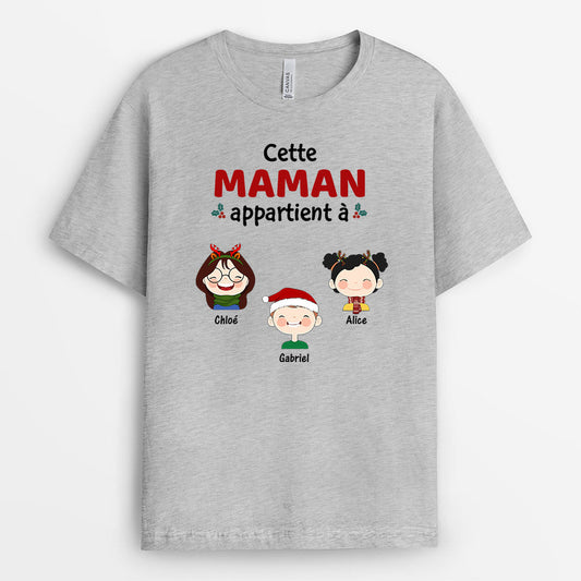 0494AFR2 present Personnalise T shirt enfants maman mamie_2541aa35 32d2 46c9 9896 28867c47a133