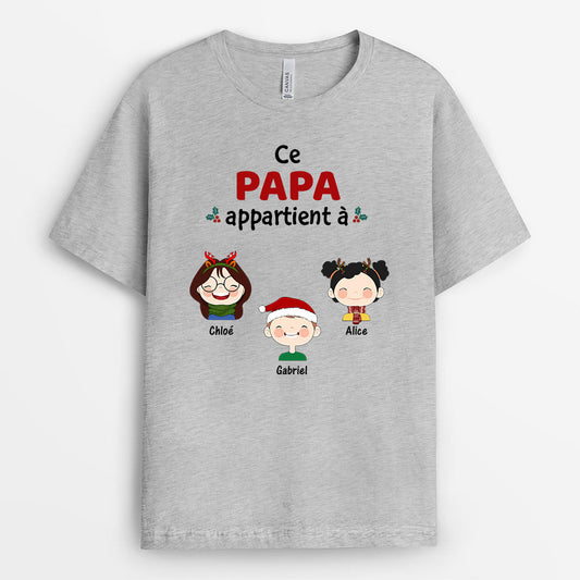 0495AFR2 present Personnalise T shirt enfants Papi Papa_4319b349 6360 4042 b7e7 1899e756fa12